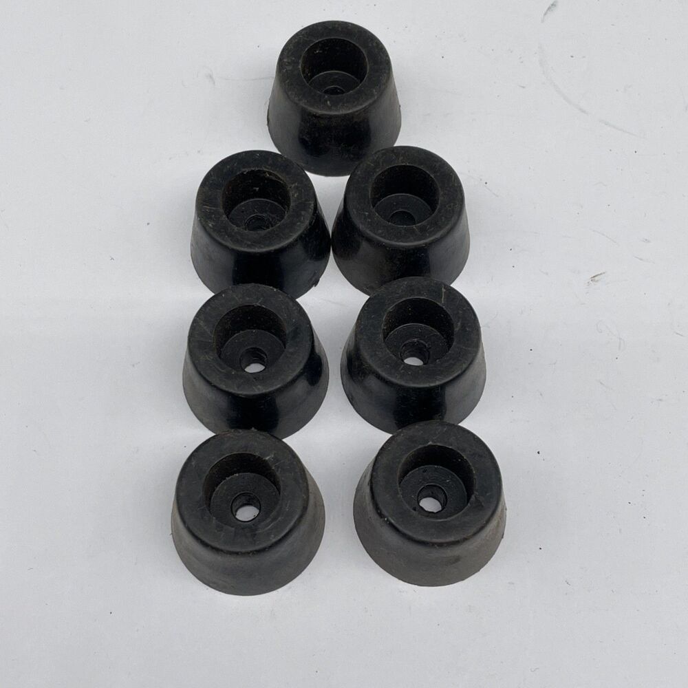 Lot of 7 Vintage Large Rubber Feet Guitar Amp Speaker Cabinet Replacement Parts